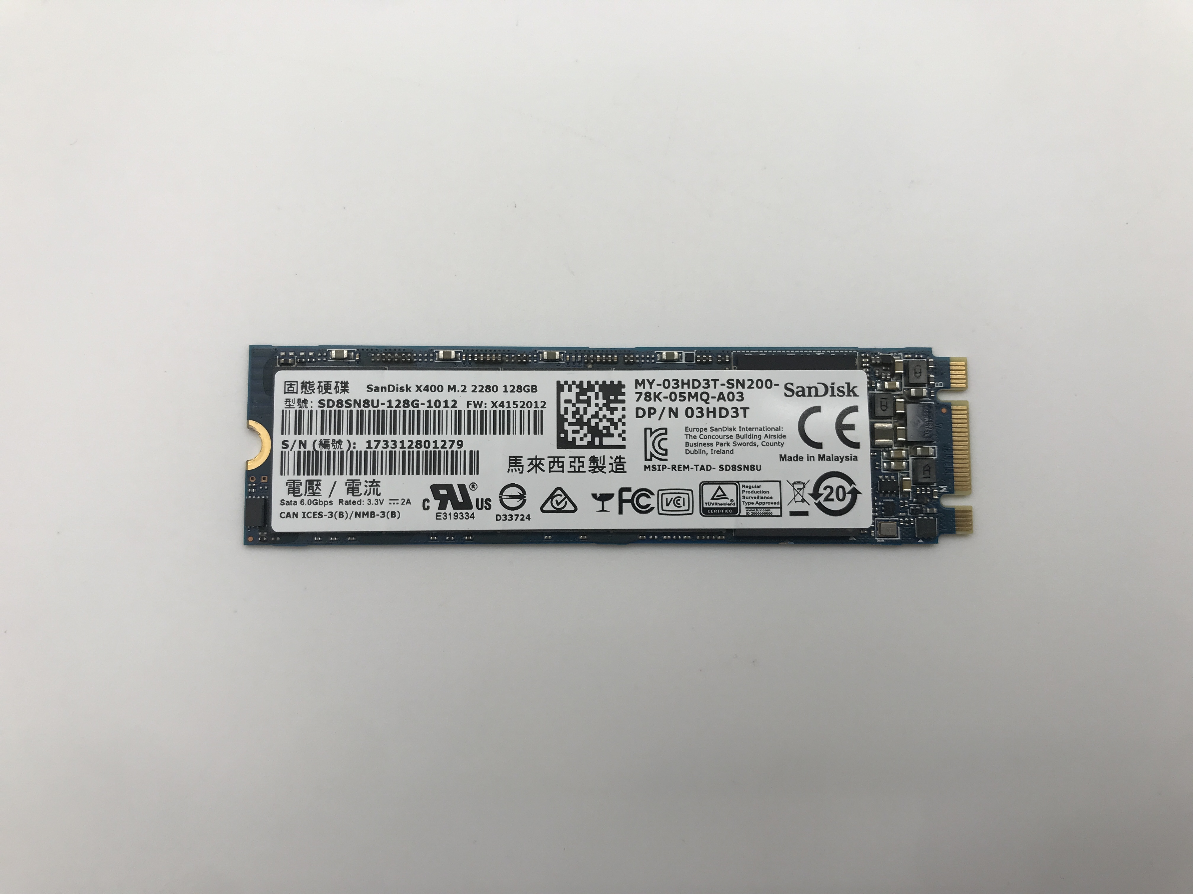 SANDISK X400 128GB M.2 Sata 2280 SSD SD8SN8U-128G-1012 | eBay