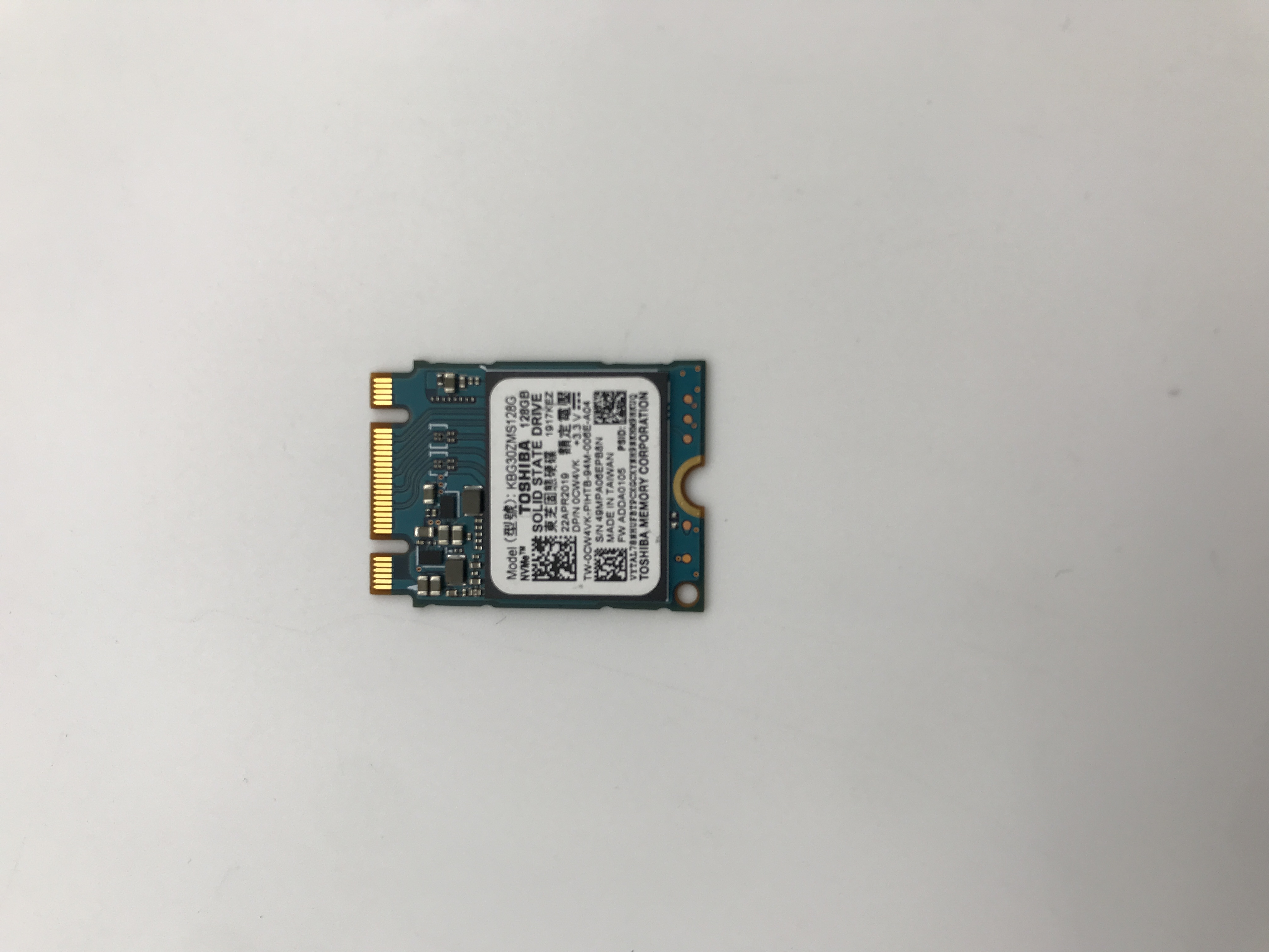 TOSHIBA 128GB M.2 NVME 2230 SSD KBG30ZMS128G | eBay